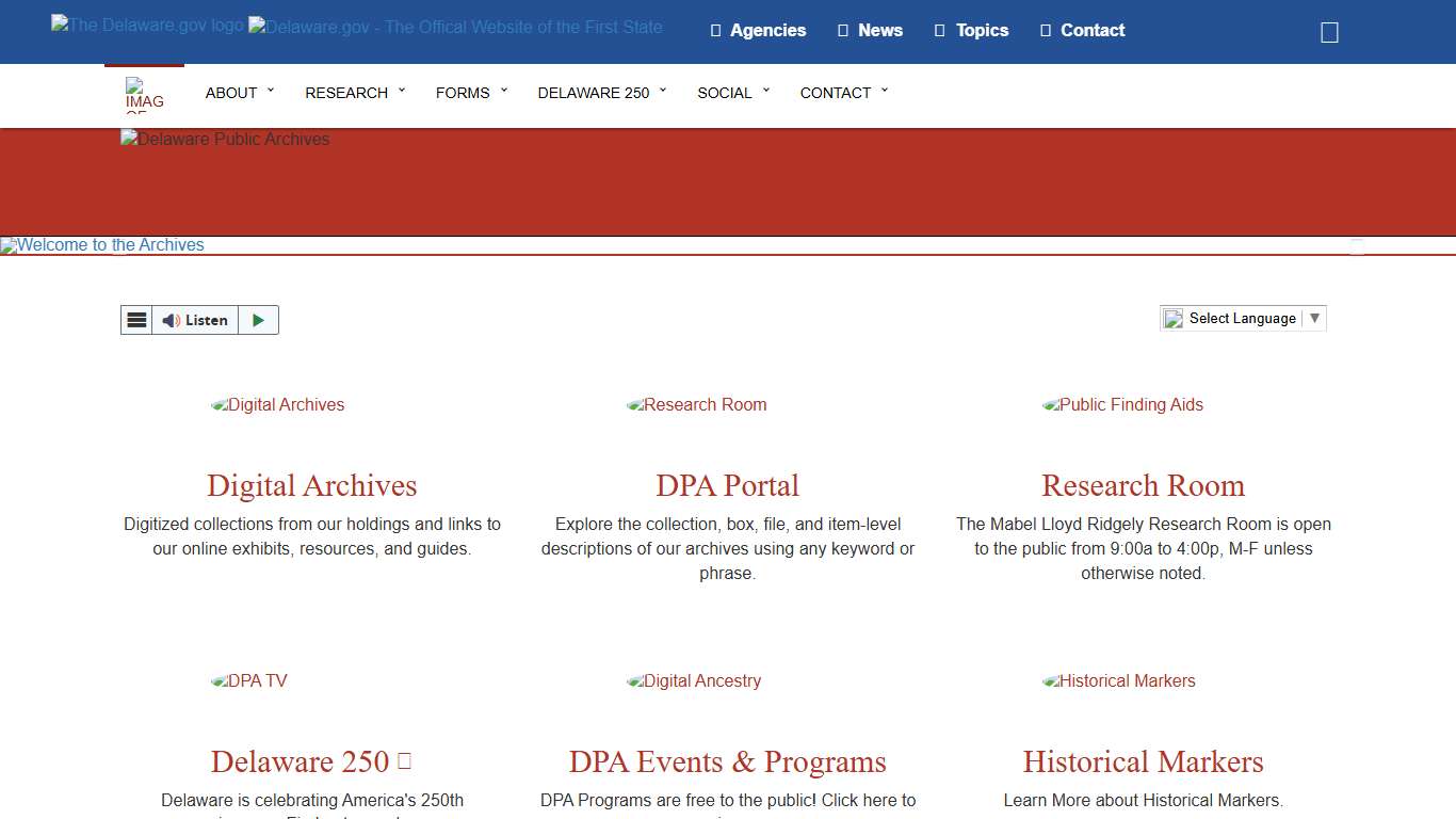 Delaware Public Archives - State of Delaware